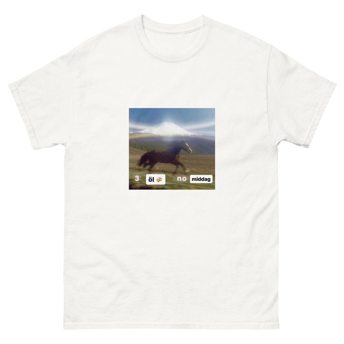 3 öl no middag – T-shirt