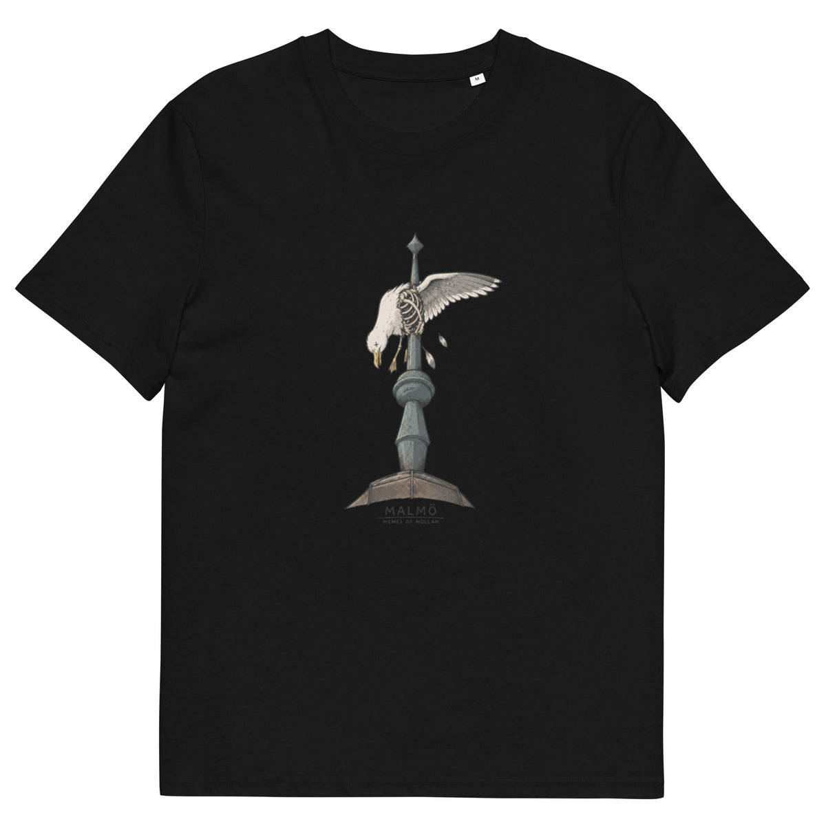 Fiskmås spetsad på spira i Malmö – T-shirt