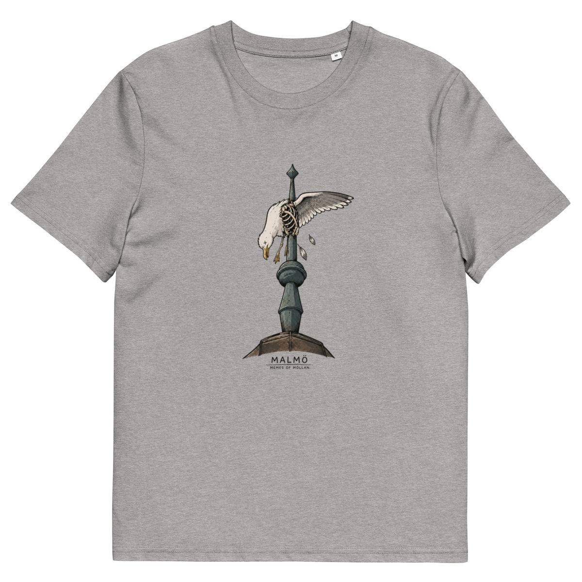 Fiskmås spetsad på spira i Malmö – T-shirt